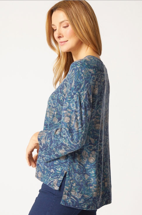 HC Rib Trim 3/4 Sleave Top