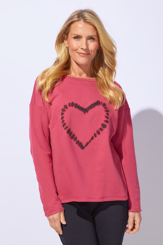 ESC Shibori Heart Pullover