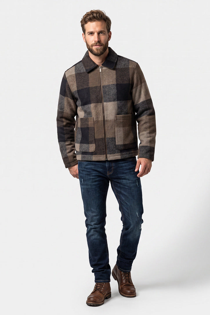 LS Rich Plaid Shacket