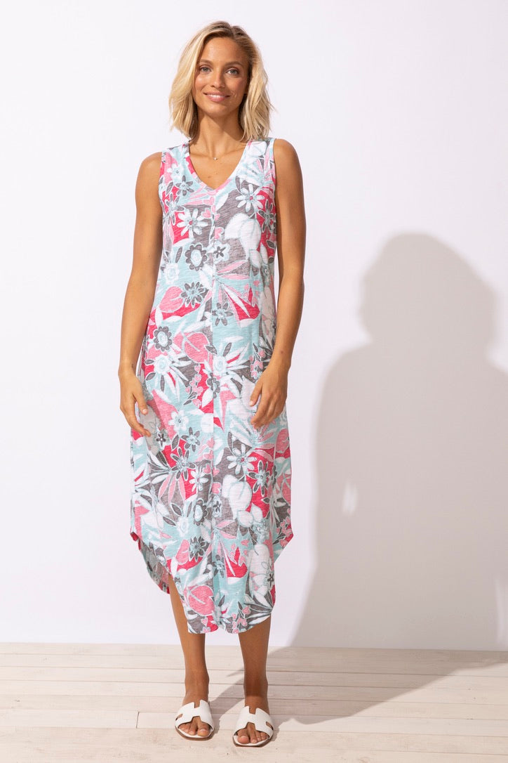 ESC Slvless Print Dress