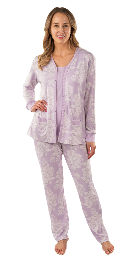 PTL 3 Piece PJ Set Orchid Rose