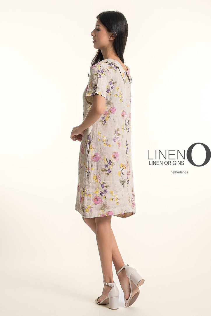 LO Print Dress W/Sleeves
