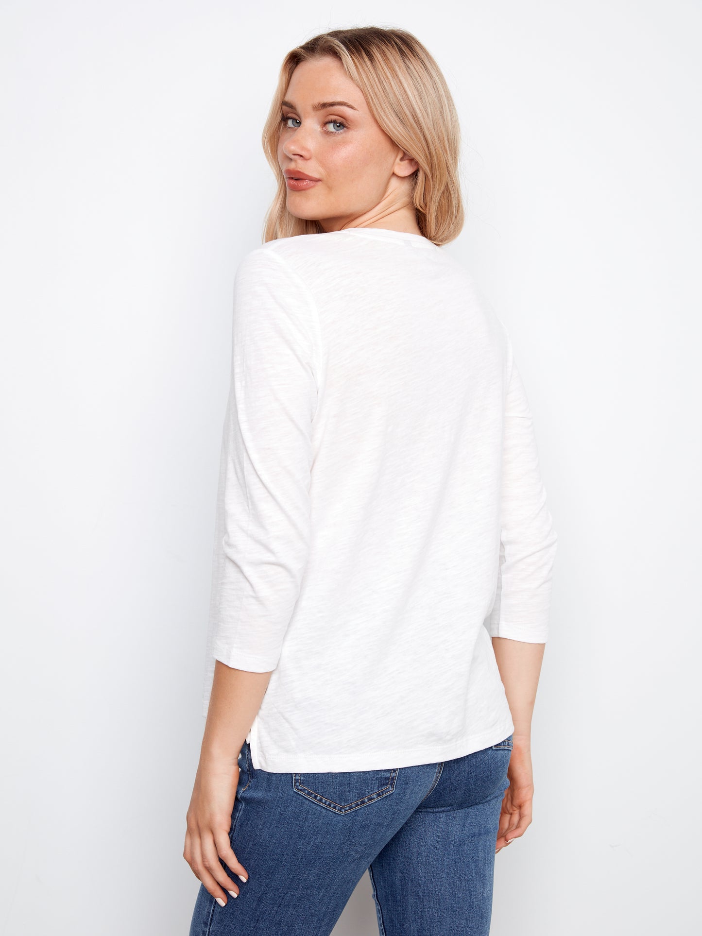 CB 3/4 Slv Oganic Cotton Top