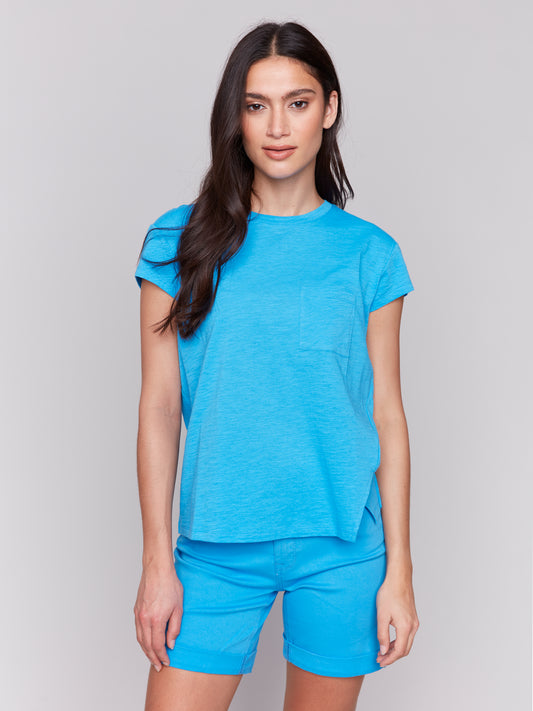 CB Cap Slv Top W/Chest Pkt