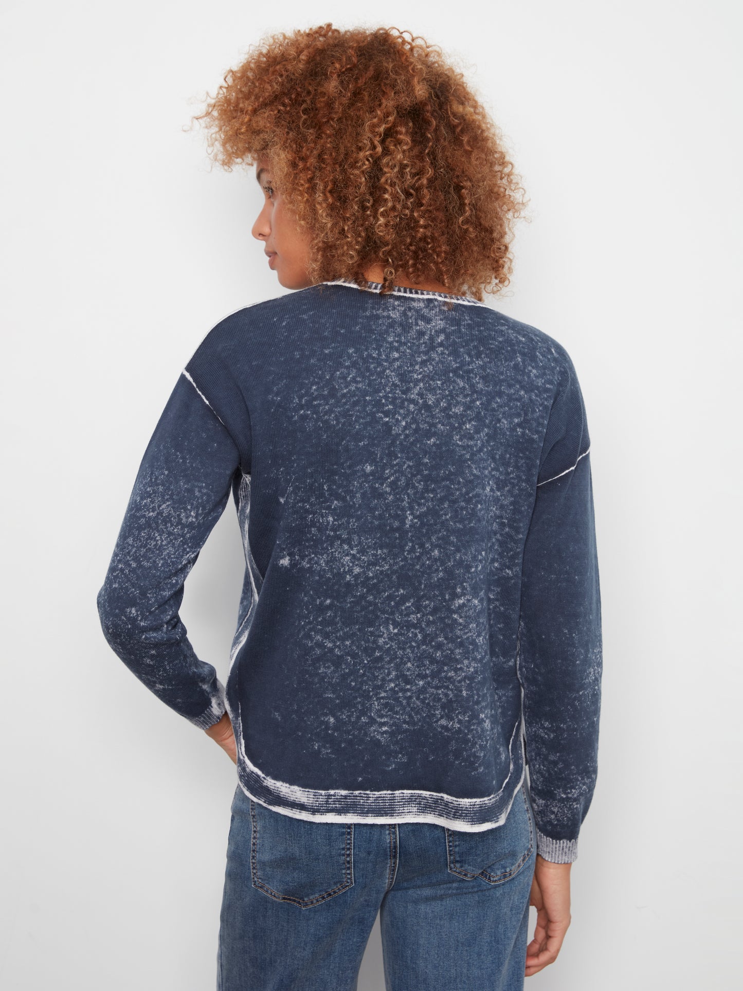CB Reverse Print Crewneck Sweater