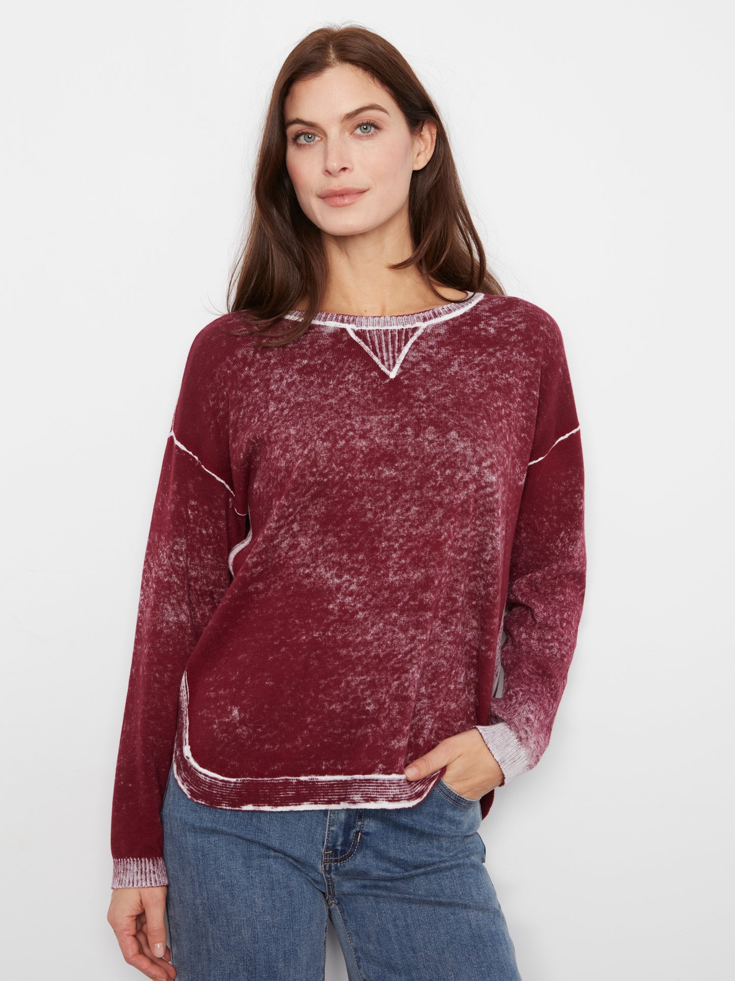 CB Reverse Print Crewneck Sweater
