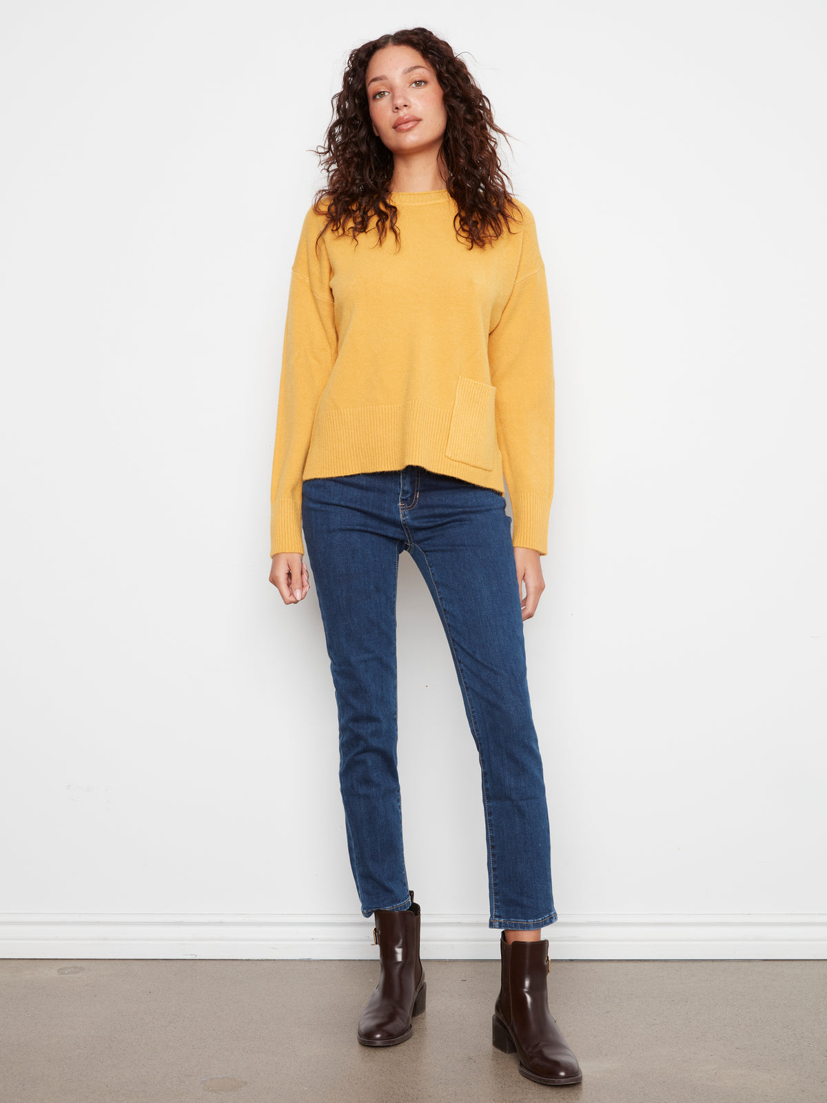 CB Cropped Sweater W/Pocket