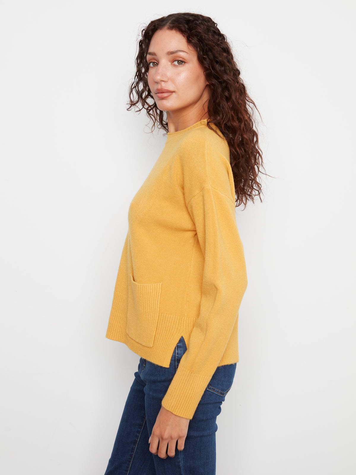 CB Cropped Sweater W/Pocket