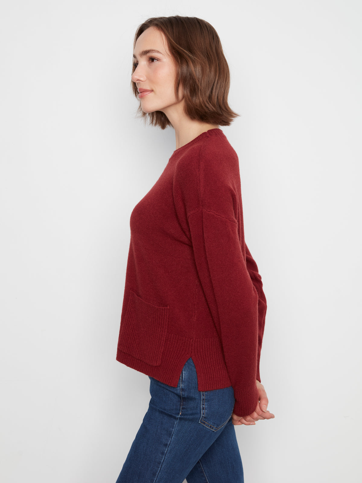 CB Cropped Sweater W/Pocket