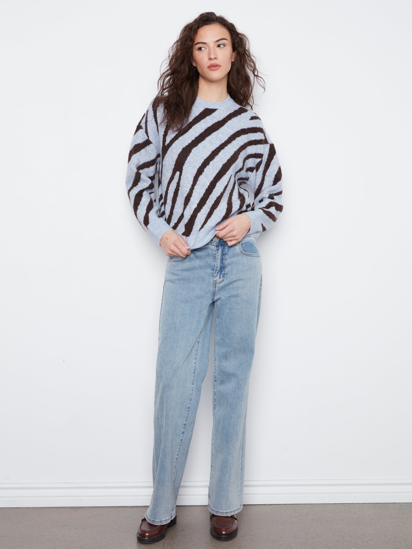 CB Crewneck Jacquard Sweater