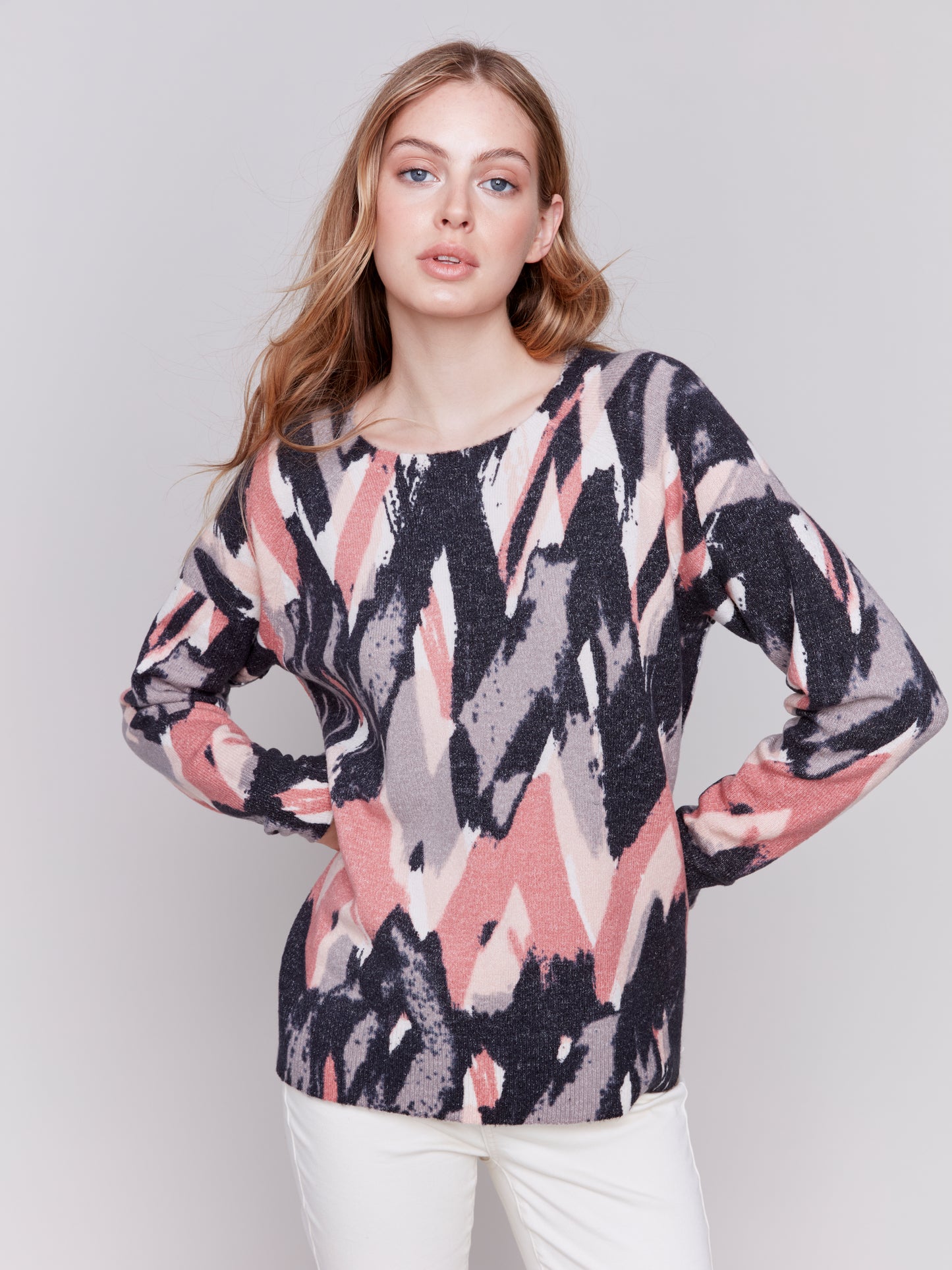 CB Reversable Printed Sweater