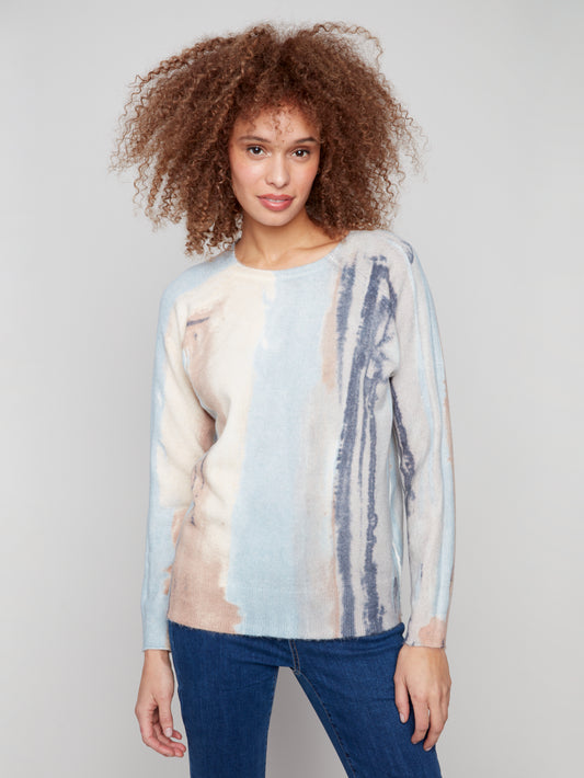 CB Printed Reversable Sweater