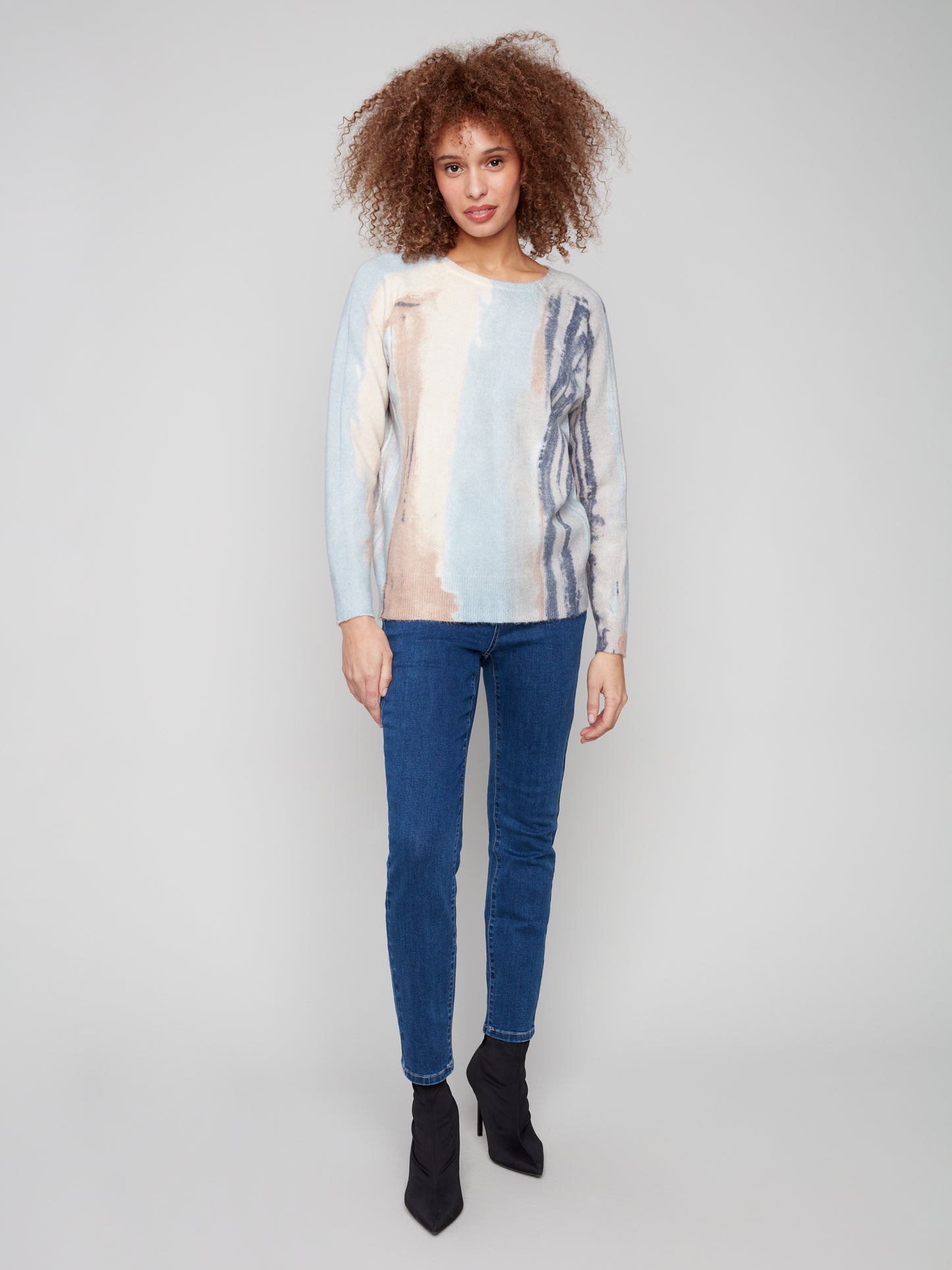 CB Printed Reversable Sweater