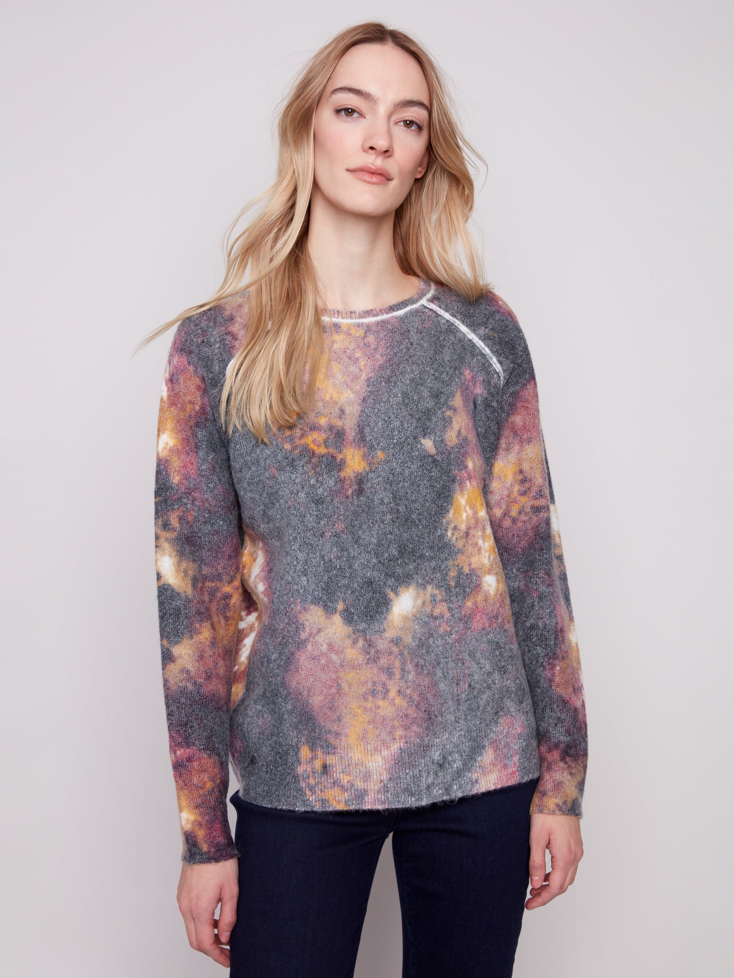 CB Printed Reversable Sweater