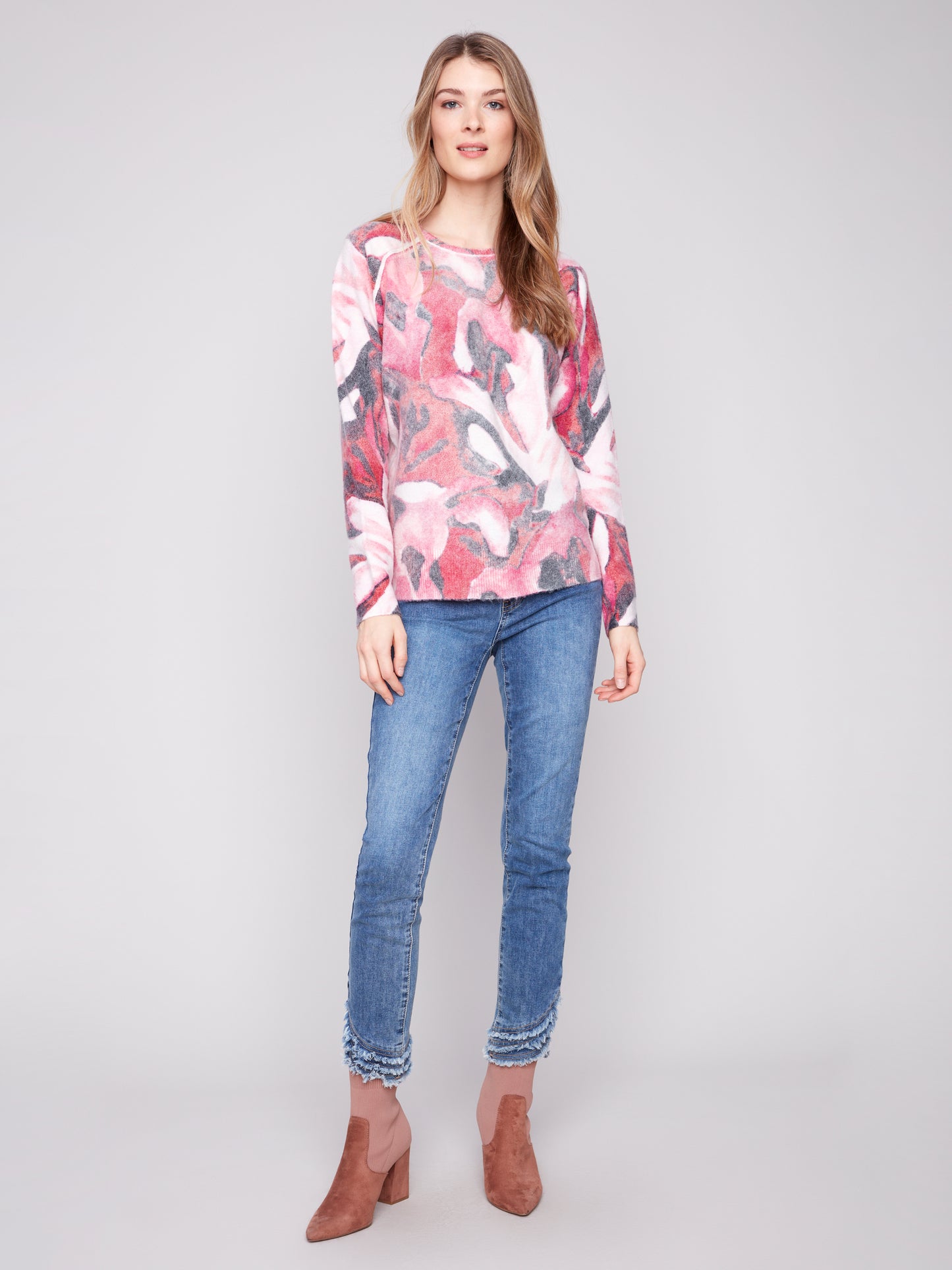 CB Printed Reversable Sweater
