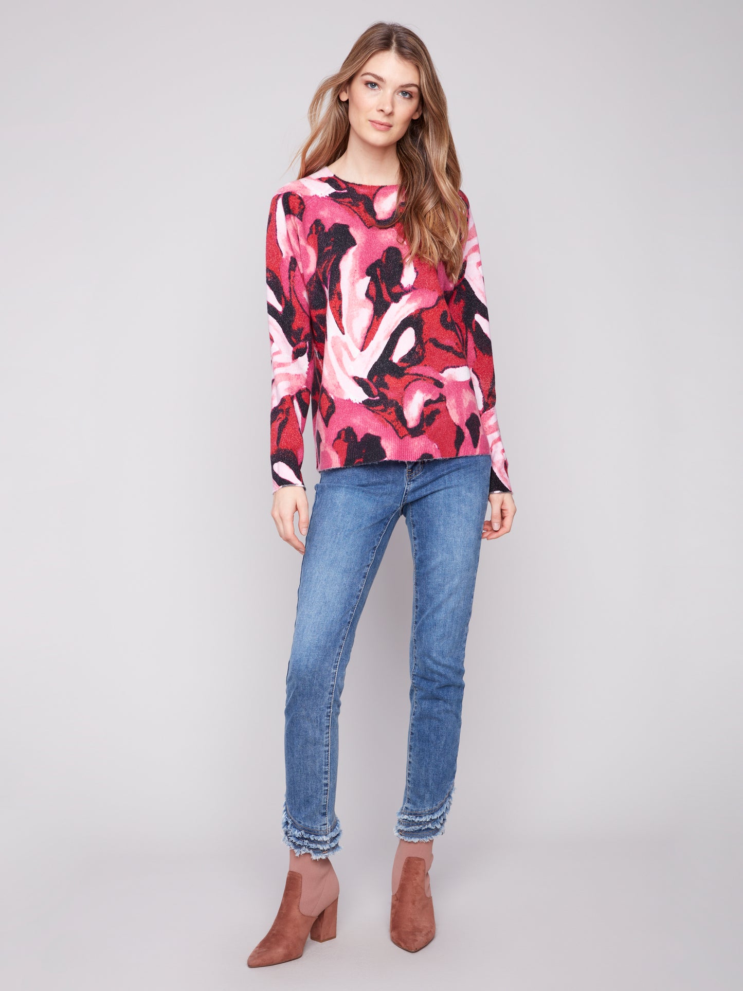 CB Printed Reversable Sweater