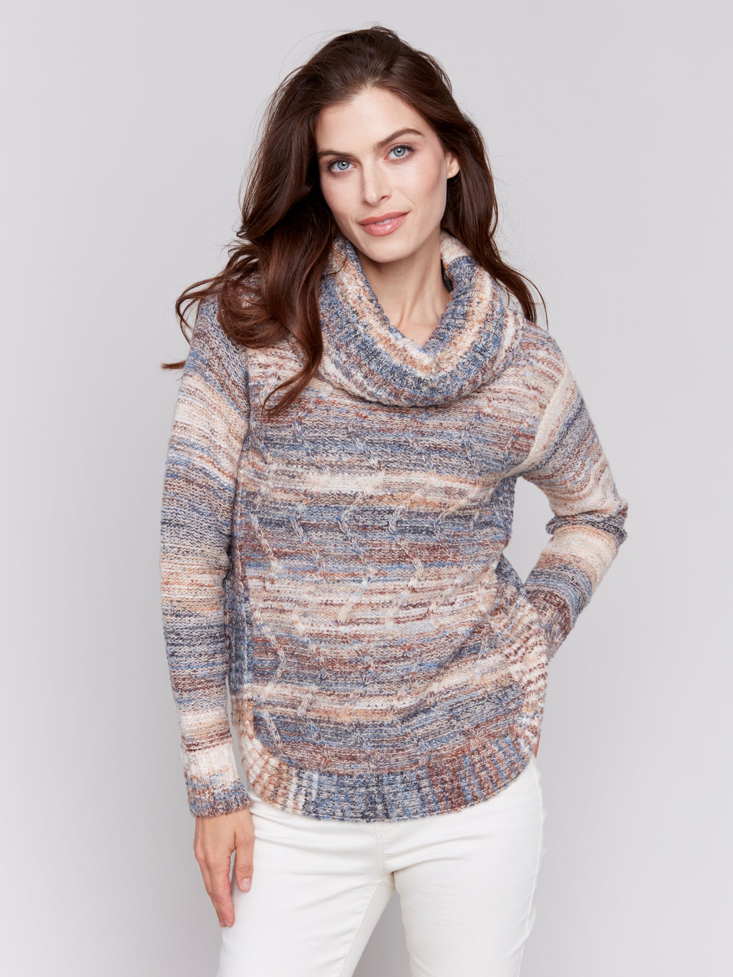 CB Two-Tone Yarn Cowlneck