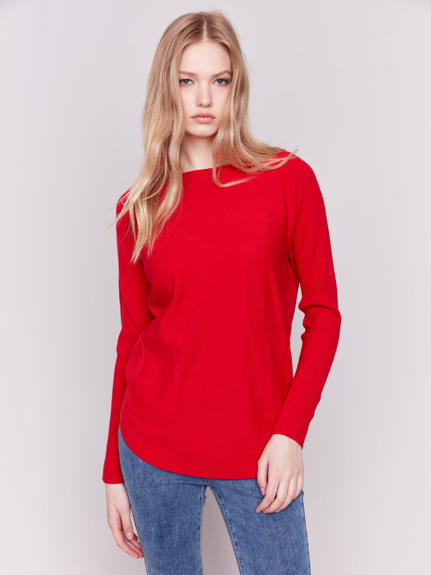 CB Cuff Lace-Up Sweater