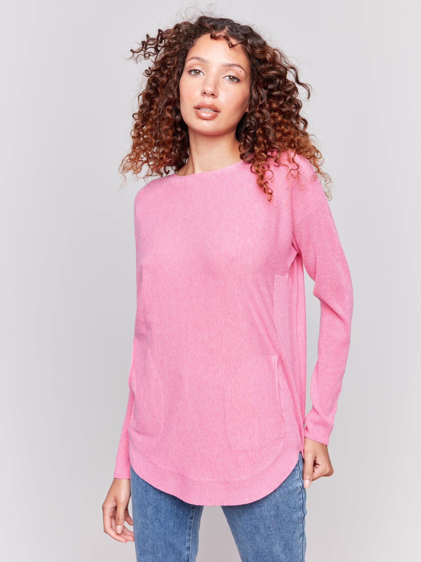 CB Cuff Lace-Up Sweater