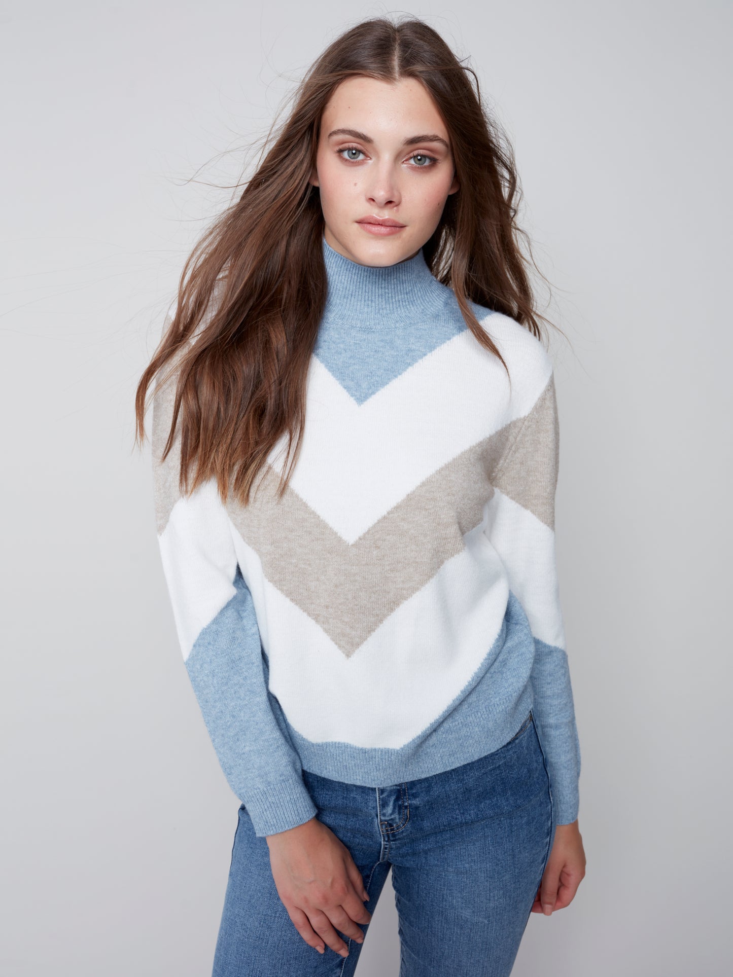 CB Chevron Stripes Sweater