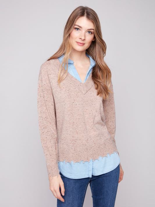 CB V-Neck Fooler Sweater