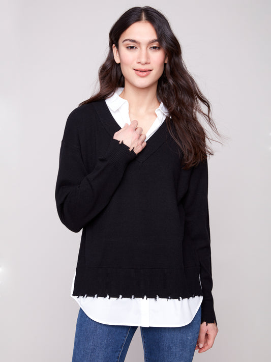 CB V-Neck Fooler Sweater