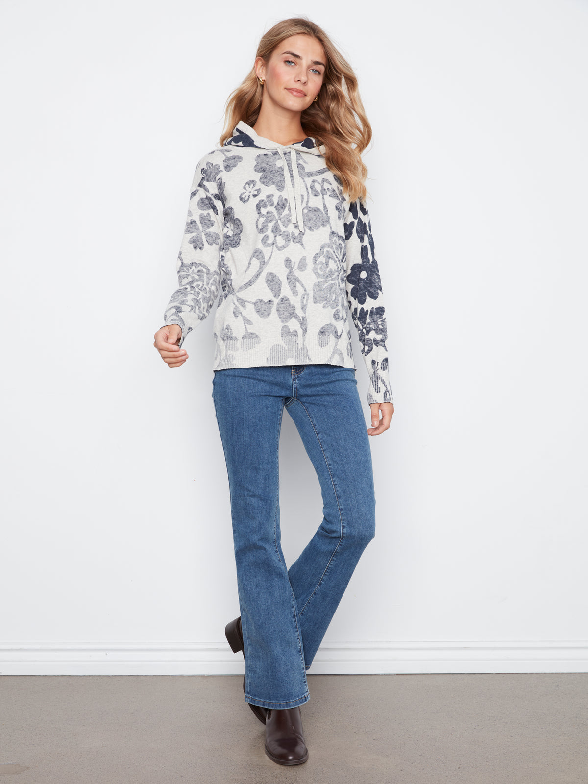 CB Printed Hoodie Sweater