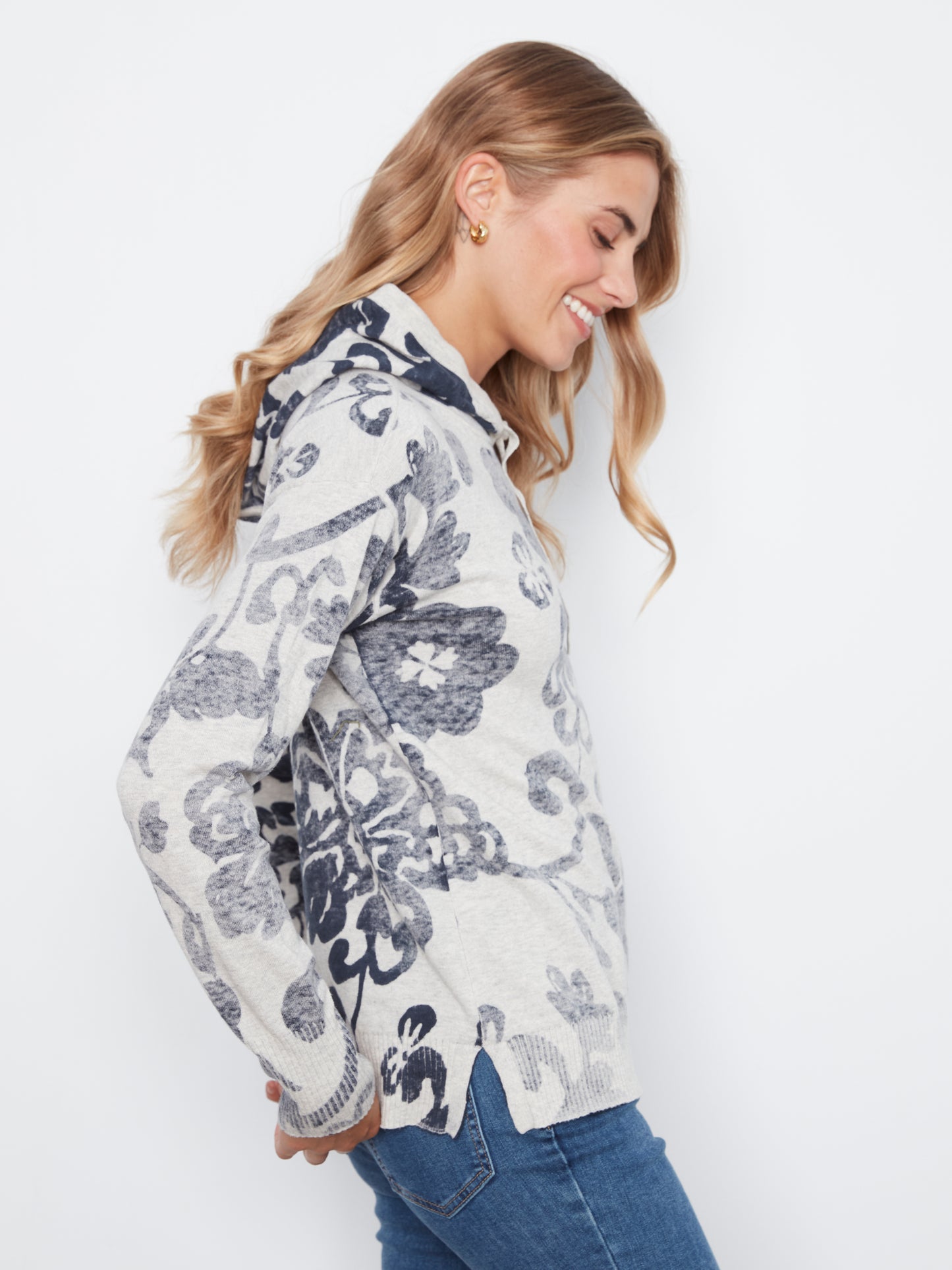 CB Printed Hoodie Sweater