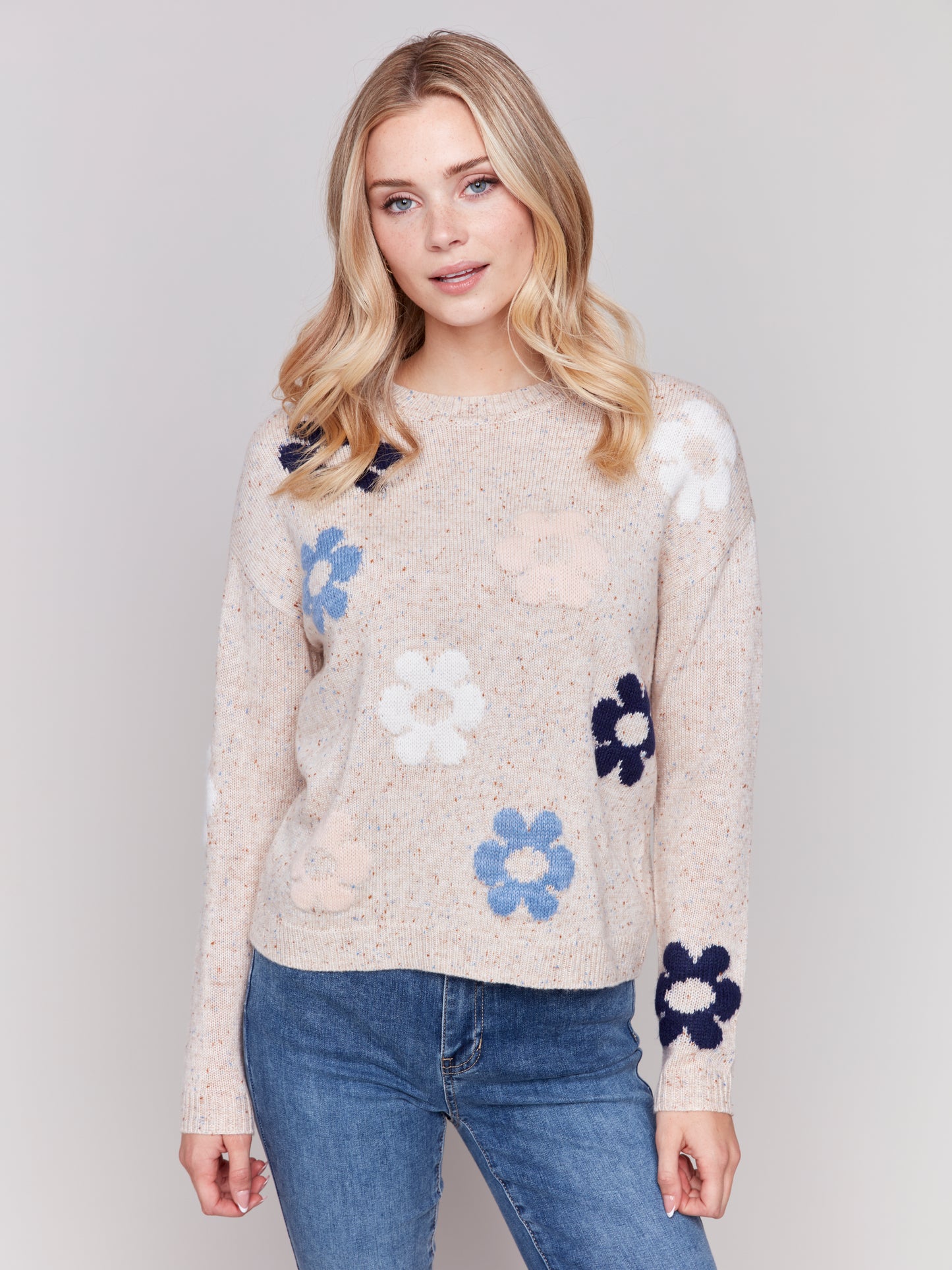 CB Neps Yarn Knit Sweater