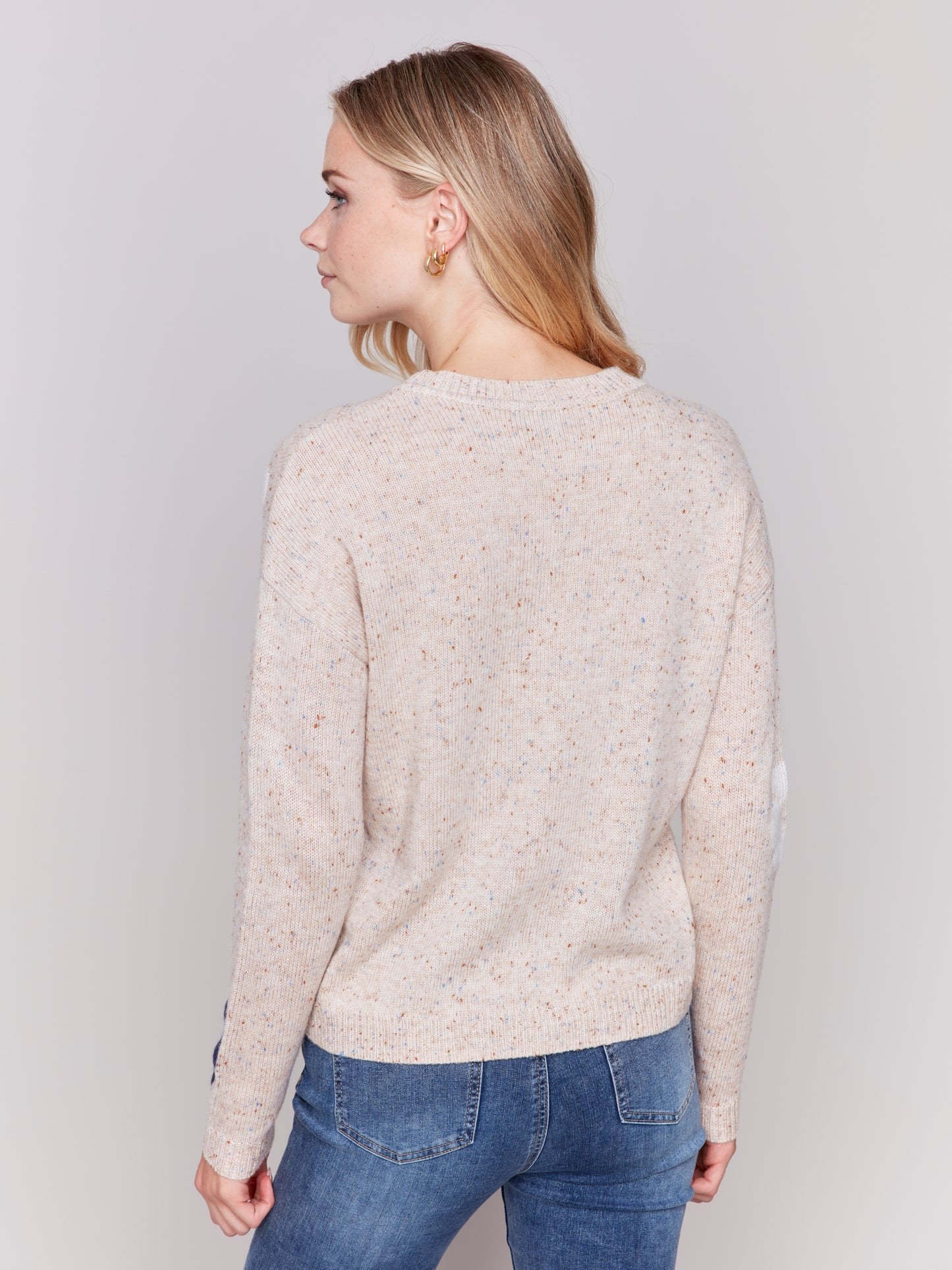 CB Neps Yarn Knit Sweater