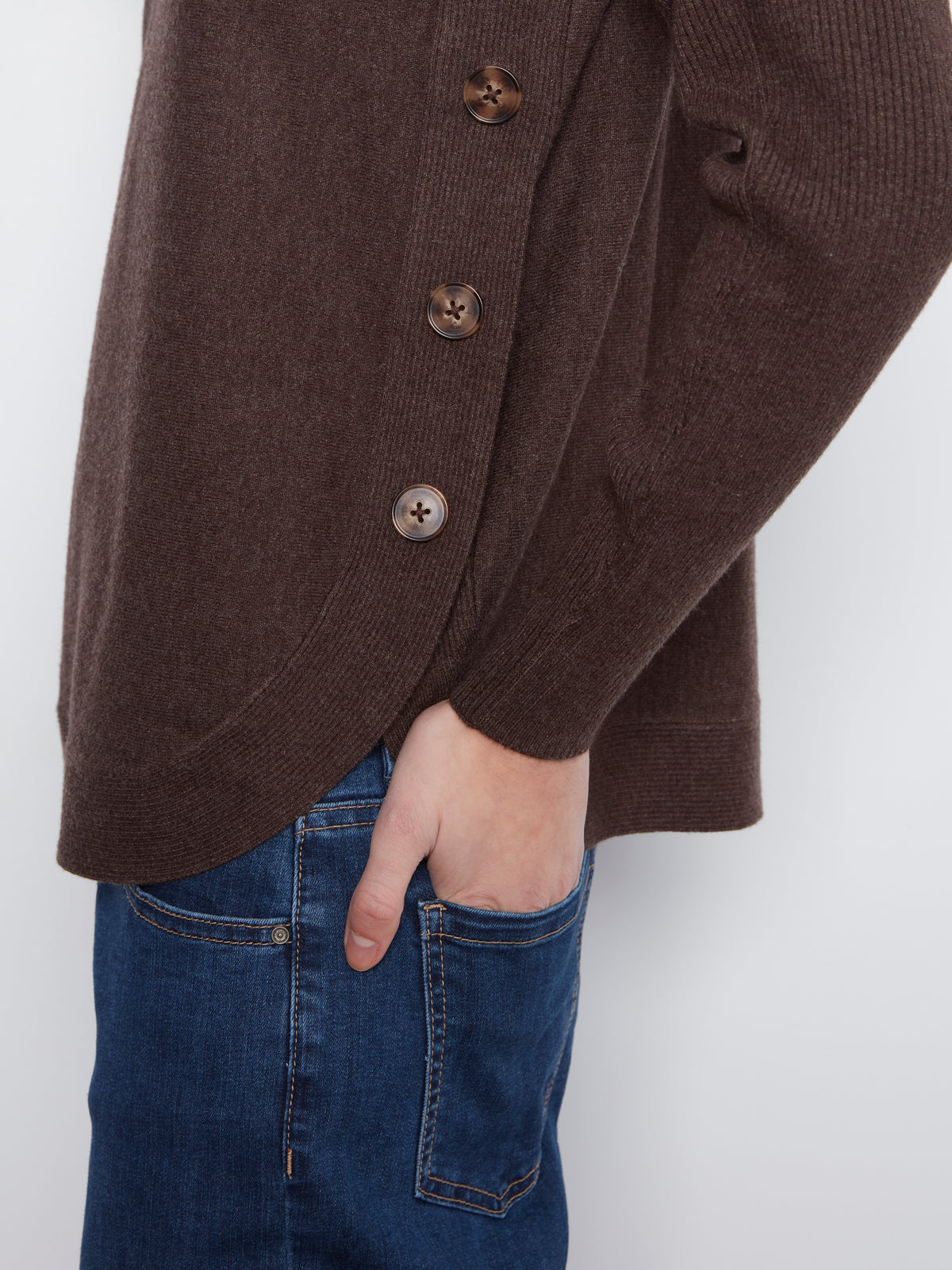 CB Boatneck Sweater w/Side Btts