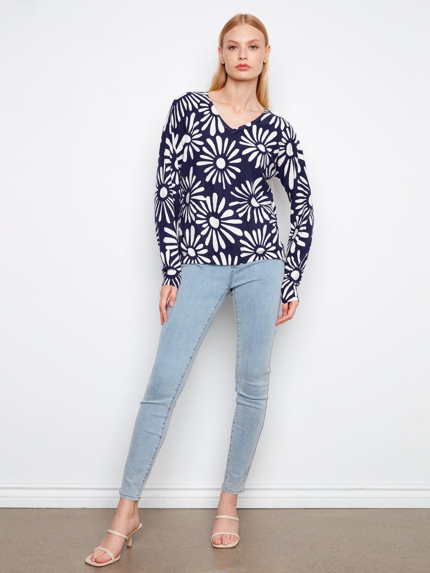 CB Reversable V-Neck Sweater