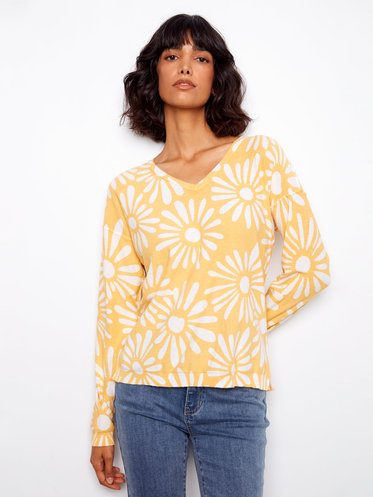 CB Reversable V-Neck Sweater