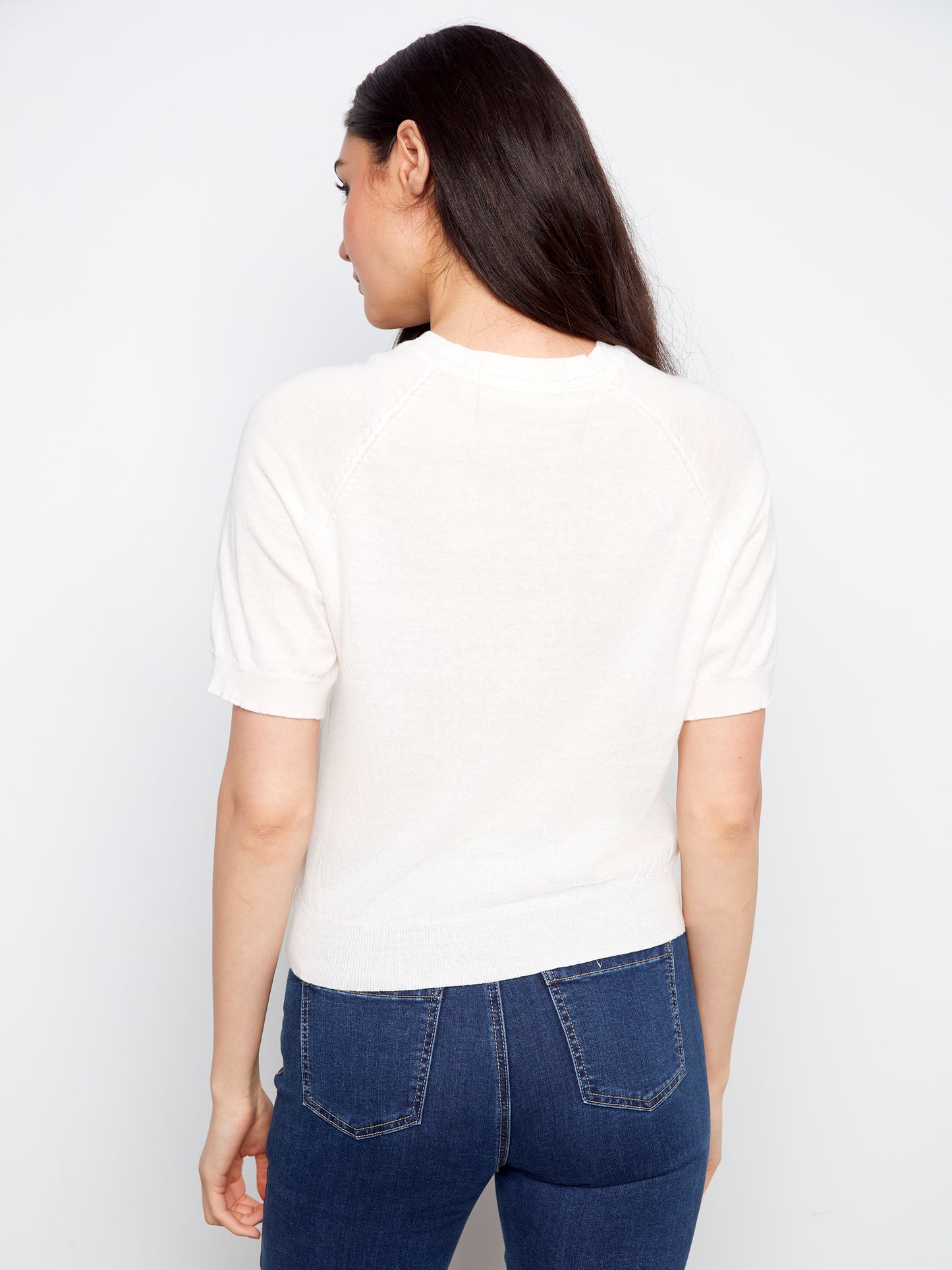 CB Sweater W/Soutache Detail