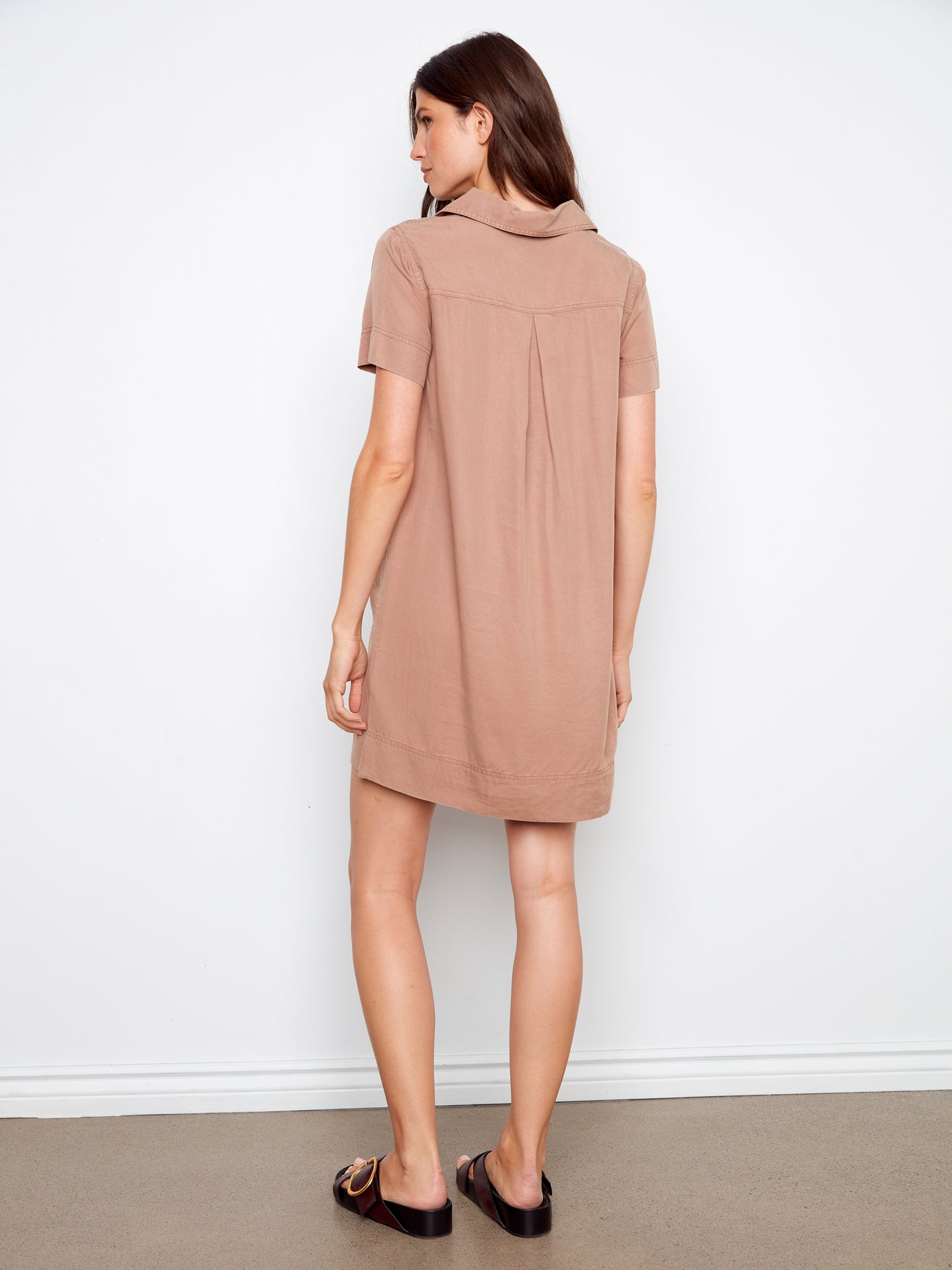 CB Collared Tencel Dress