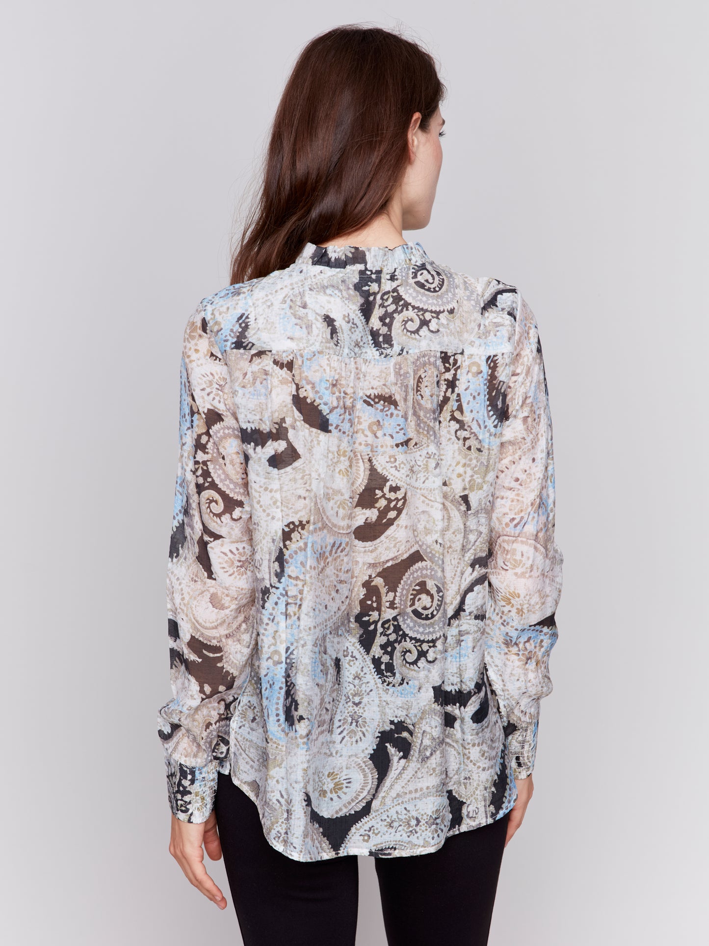 CB Printed Voile Blouse