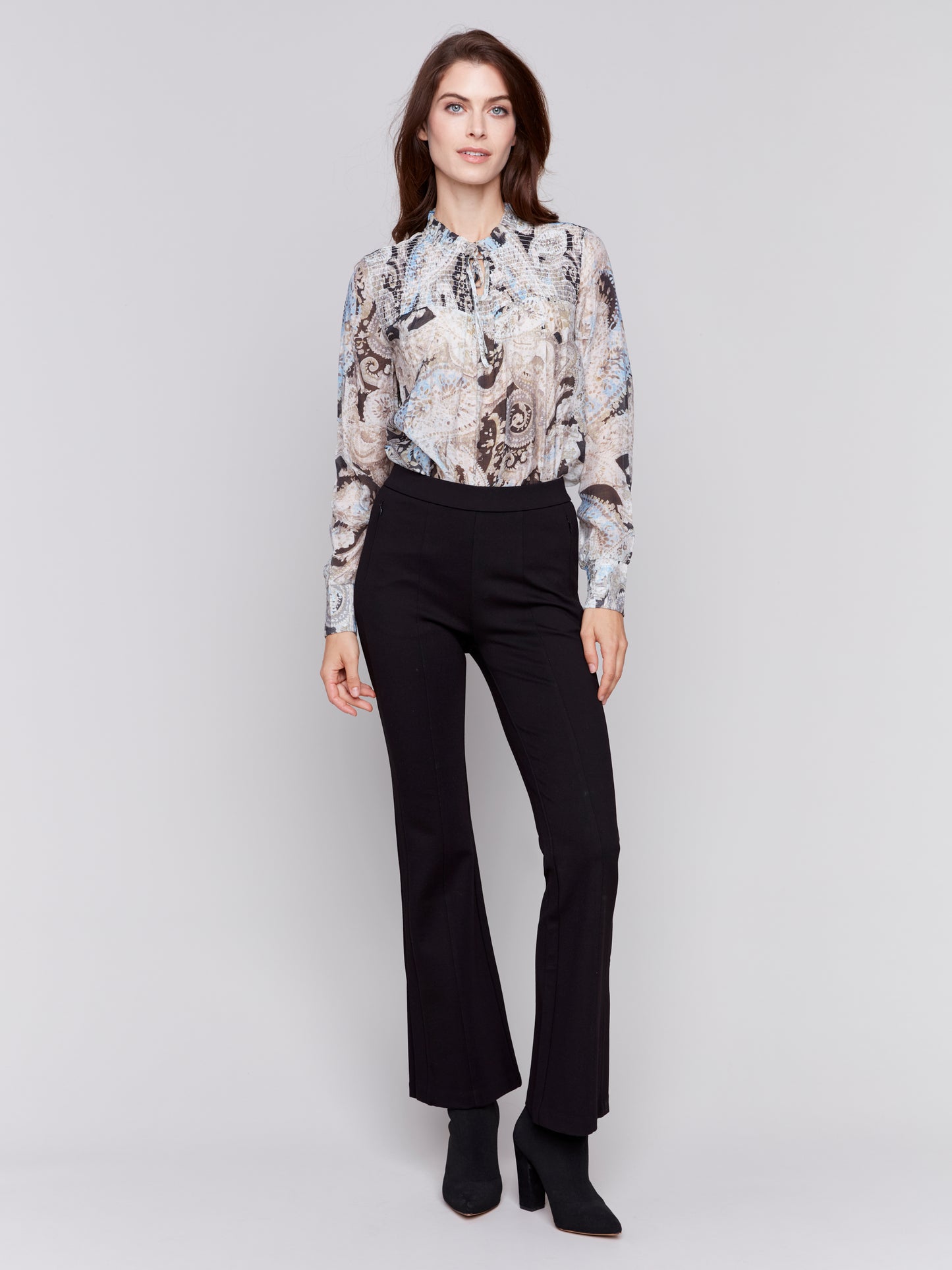 CB Printed Voile Blouse