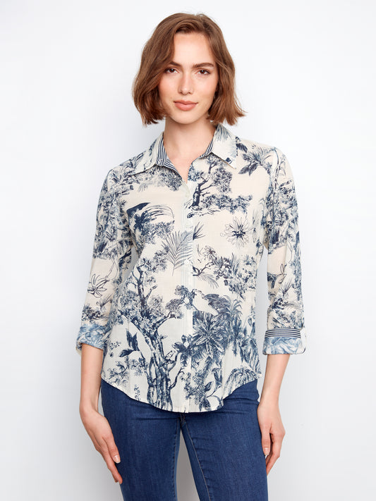 CB Printed Cotton Blouse