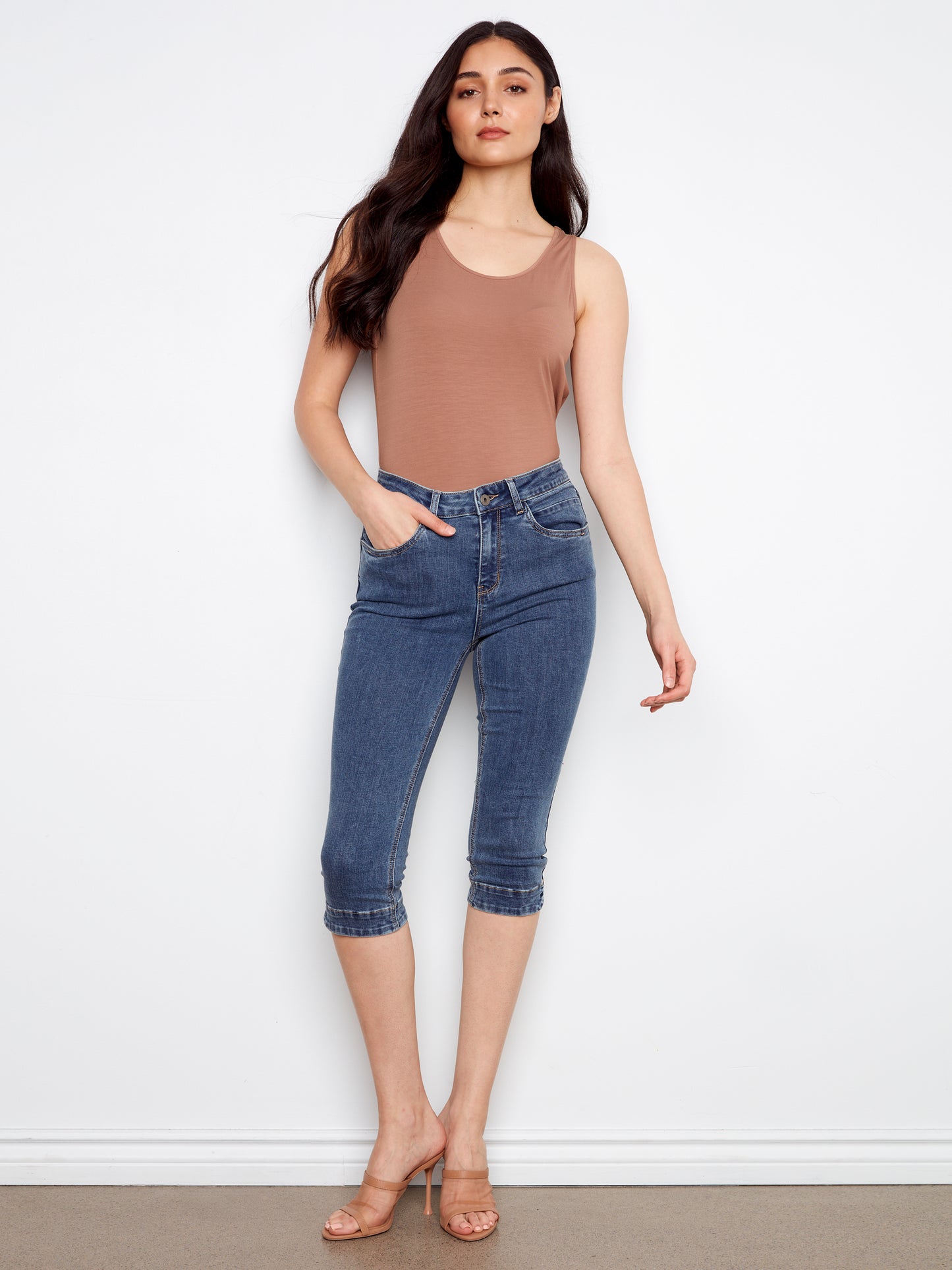 CB Stretch Denim Capri