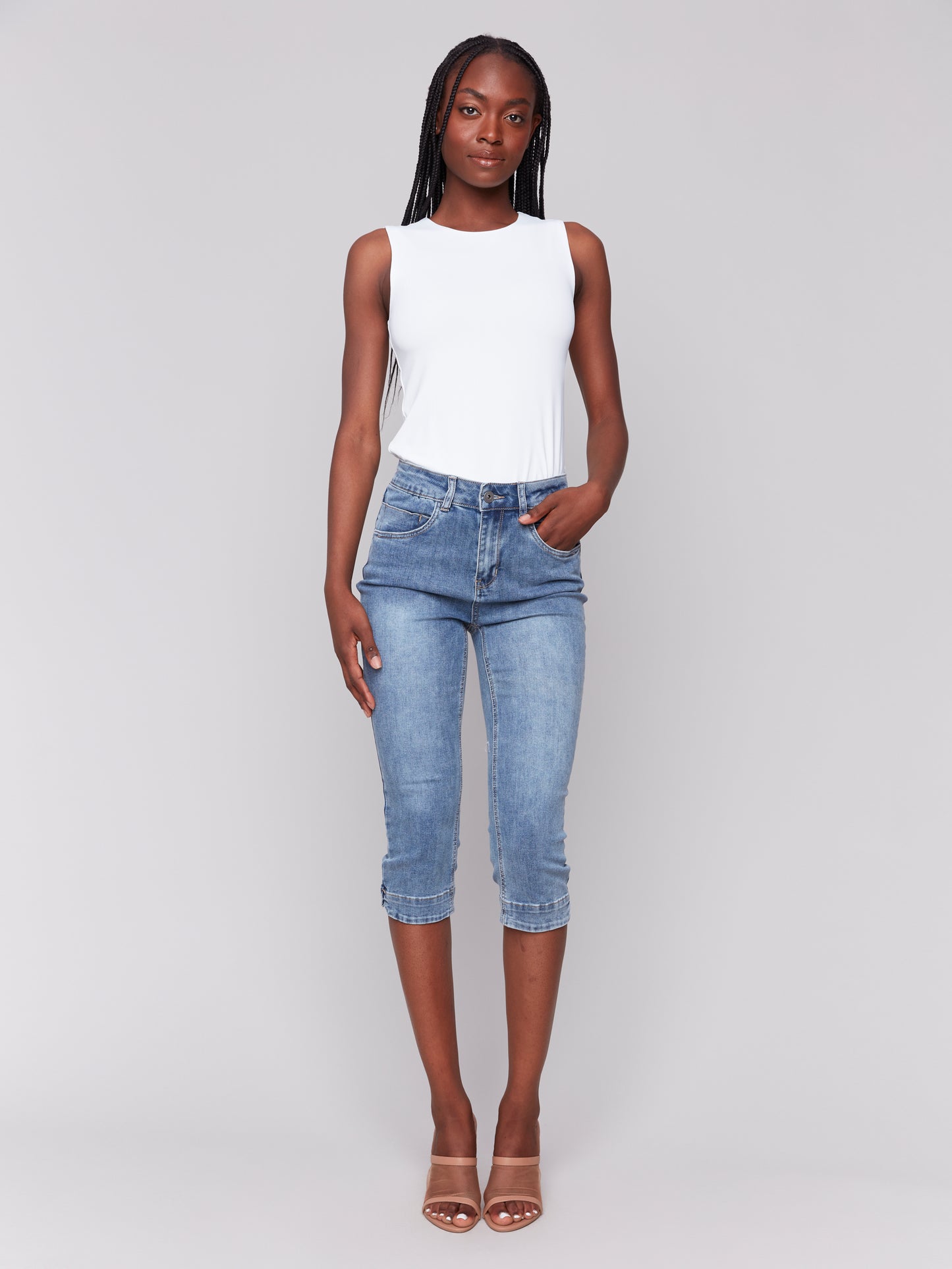 CB Knee High Capri Jeans