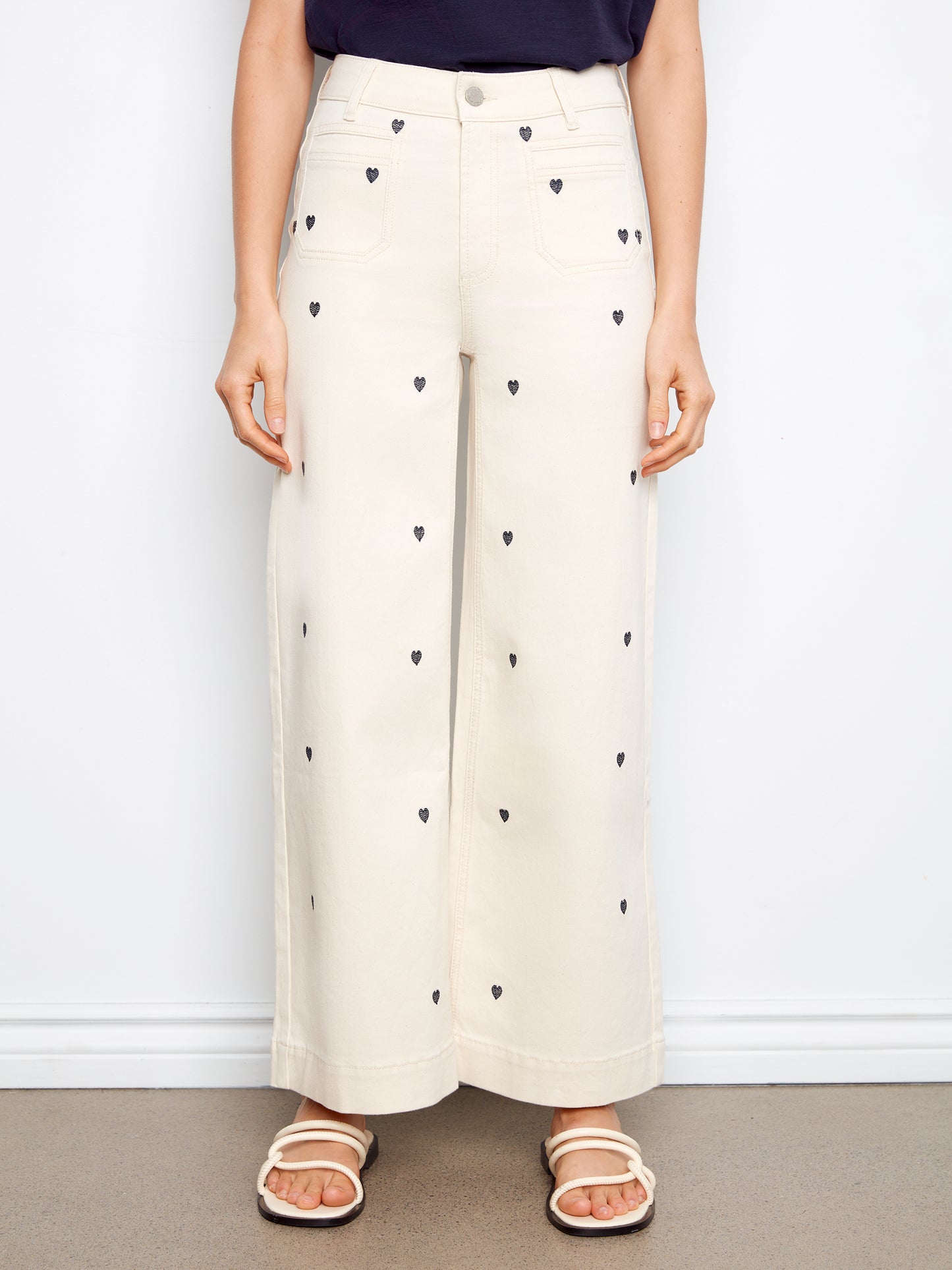 CB All Over Emb. Cropped Pants