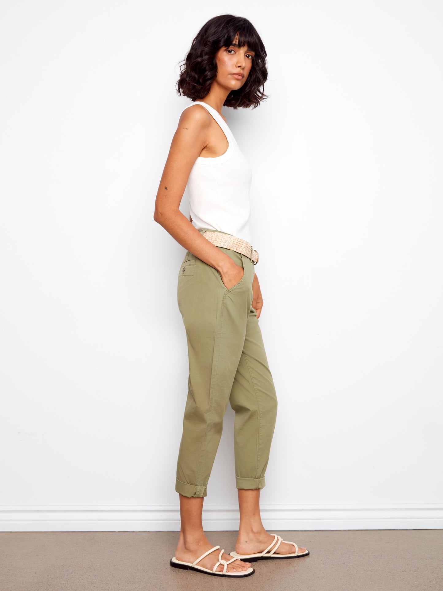 CB Narow Leg Pant W/Belt