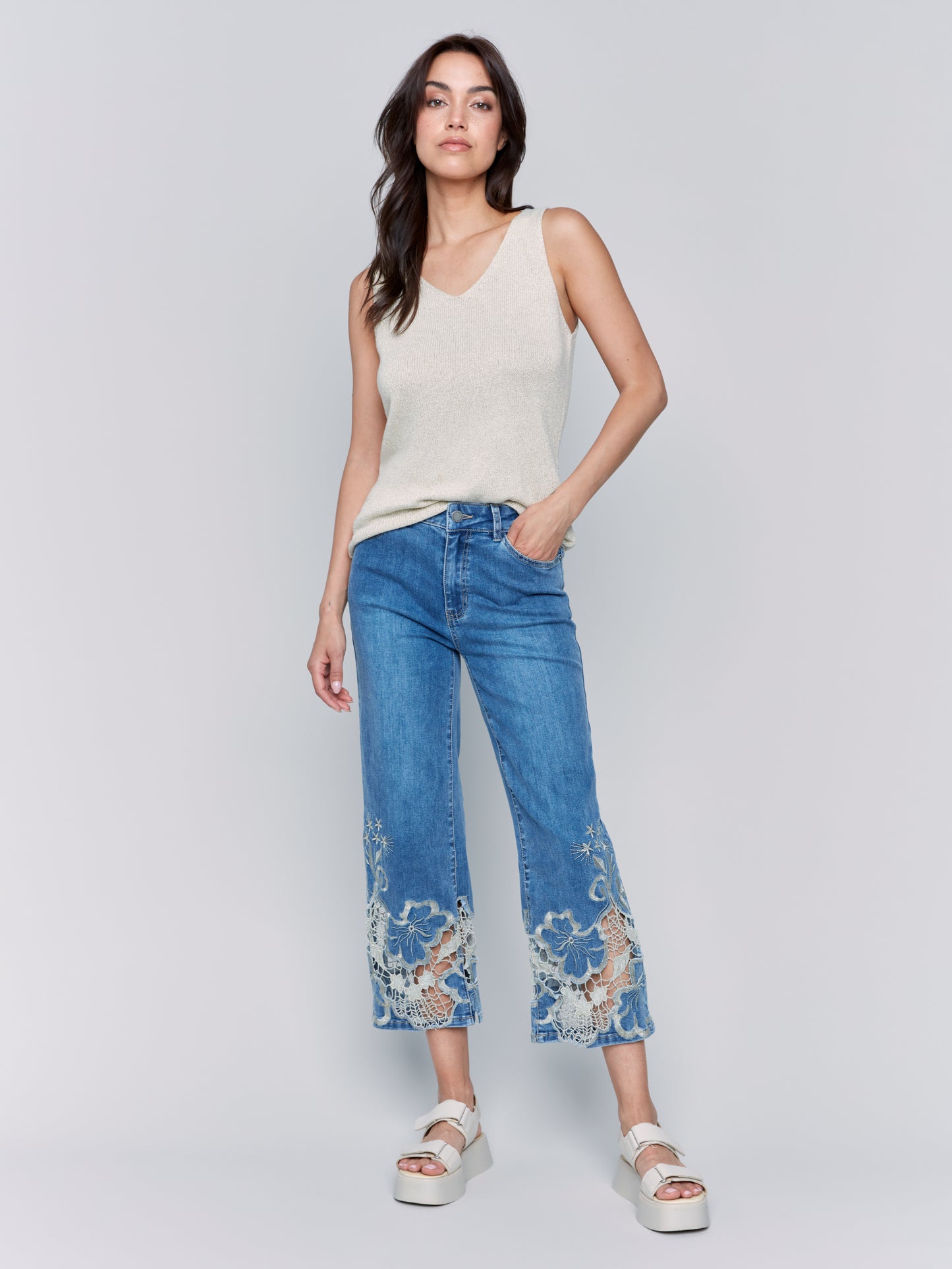 CB Flair Leg Pant w/Lace