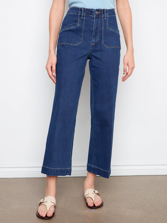 CB Cropped Wide Leg Denim