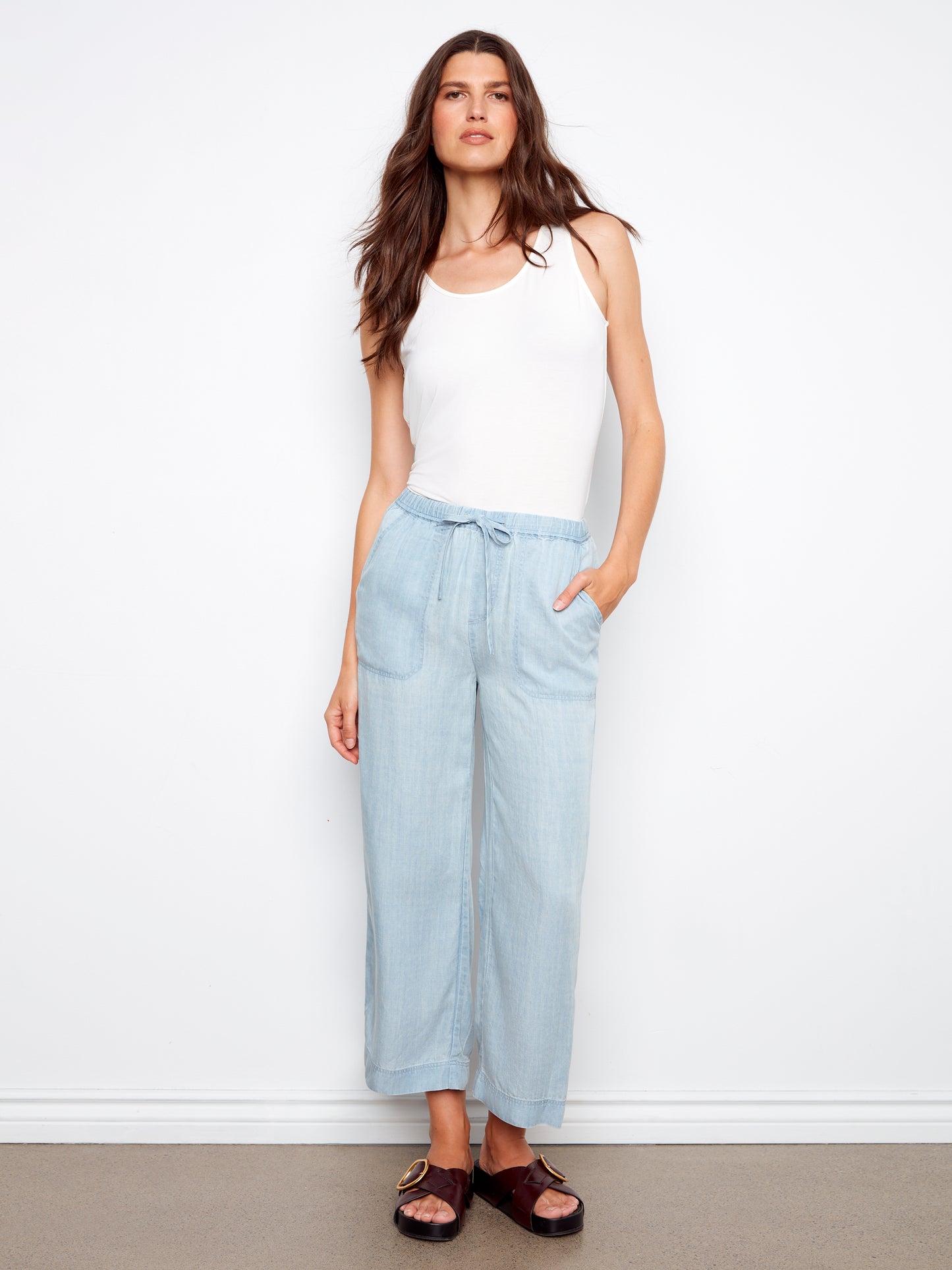 CB Wide Leg Tencel Joggers