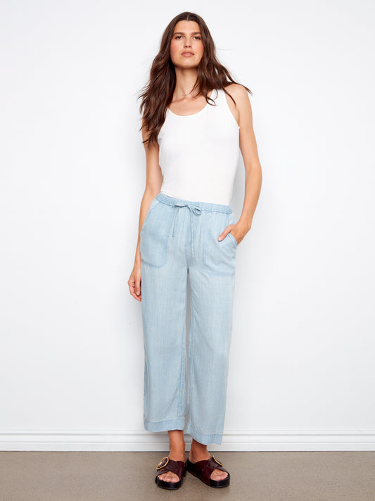 CB Wide Leg Tencel Joggers