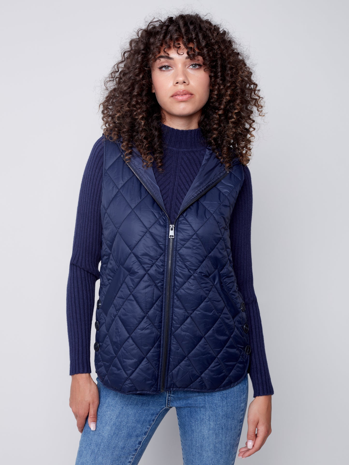 CB Hooded Quilted Vest