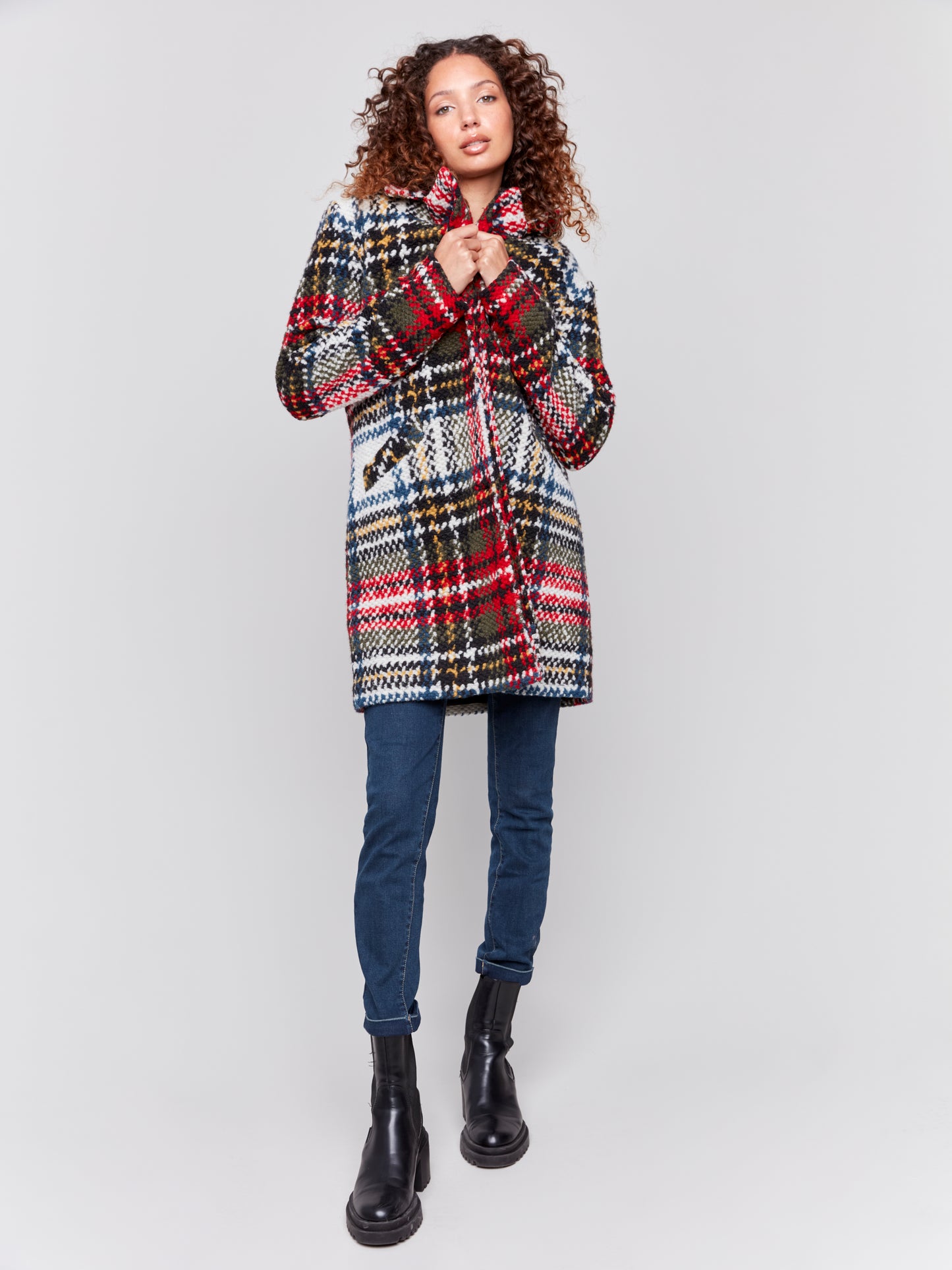 CB Plaid Boucle Coat