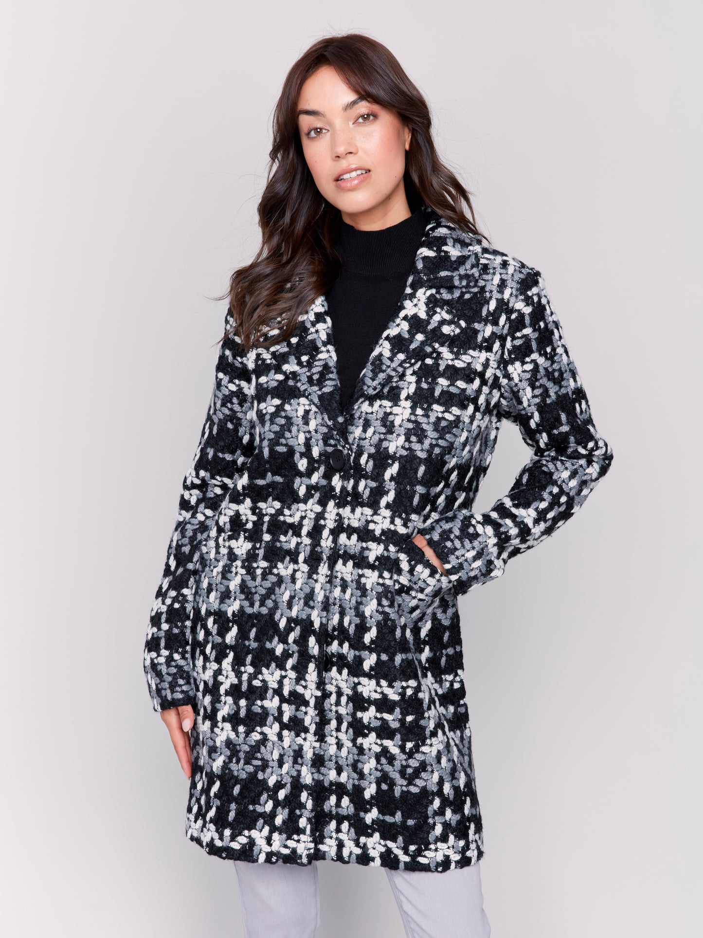 CB Plaid Boucle Coat