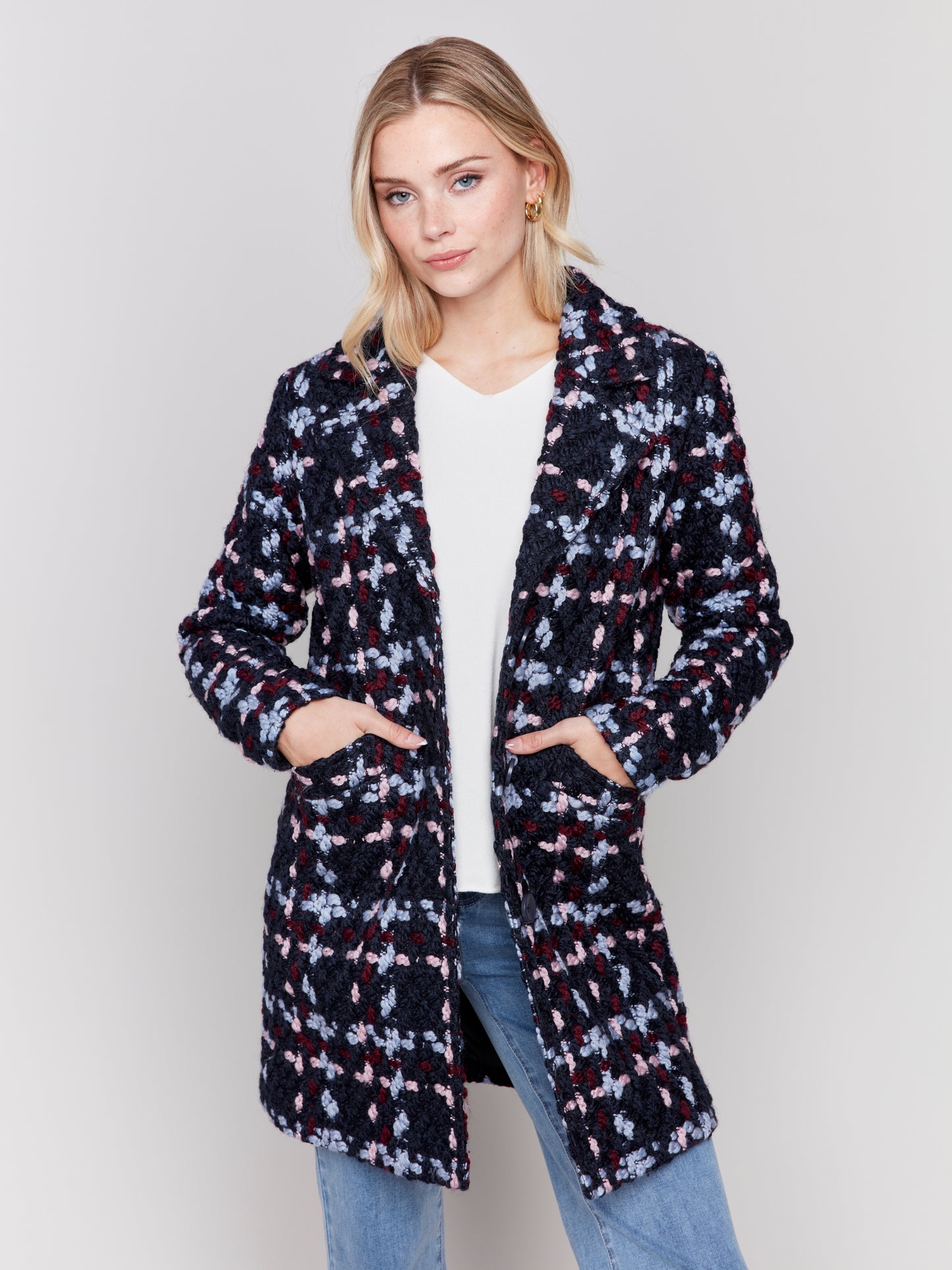 CB Plaid Boucle Coat